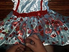 Cum on sissy Dorothy dress