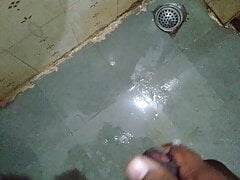 Indian Telugu Boy Mastrubating in Bathroom Black Cock