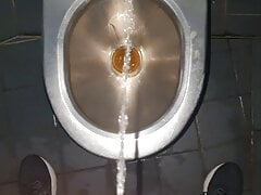 Master Ramon pisses disgusting toilet full, horny to lick