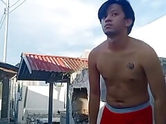 Kraken - Asia Gay Teen Boy Jerk of for a Daddy on a Public Cemetery