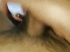 Horny Latina face covered in cumshots