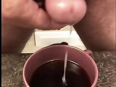Cum in coffee
