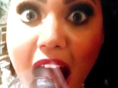 Ayesha Curry - Cum Tribute(open mouth & face)