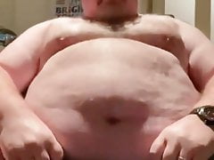 Big belly daddy cum