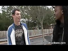 Black Gay Man WIth HUge Dick Fuck White Teen Boy 04