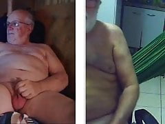 two grandpa play in chat