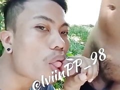 Gay Sex : Indonesian gay, Ipin outdoor cum