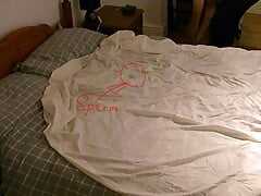 Naked Hotel Bed Hump Masturbation