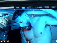 Two Sexy Muscular Men Had Wild Sex In The Creeper Van