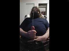 Solo cumshot #1! Launching ropes of cum into space!