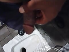 Blow job in Washroom big cock