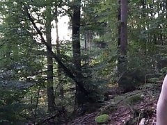 German boy naked outdoor cum in the woods jerk off