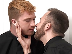Young Redhead Catholic Priest Sex With Elder Priest In Offic