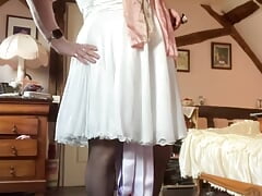 Outfit with a white dress for a night out