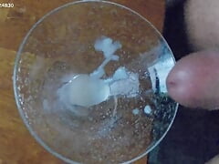 Sperm martini freshly whipped and brewed